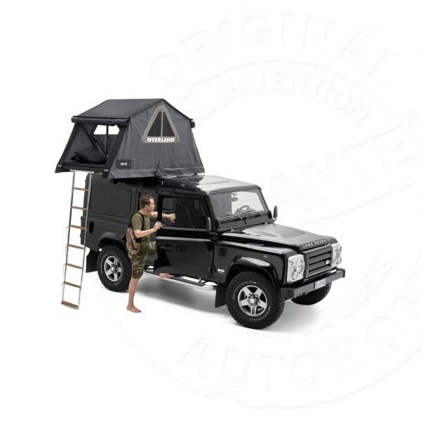 Палатка на крышу автомобиля AUTOHOME OVERLAND SMALL SAFARI EXPLORER, тент карбон, лестница 220 мм