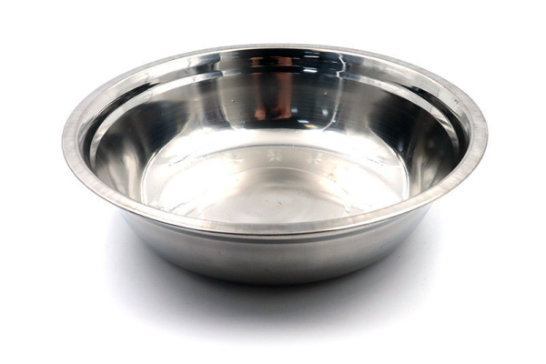Миска "СЛЕДОПЫТ" нержавеющая сталь, высокие края, d - 27 см, h - 7,4 см, 2800 мл
