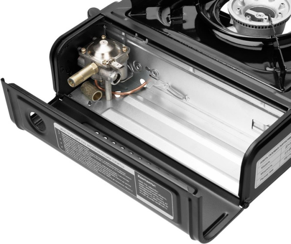 Плита газовая TOURIST ДРУЖБА, портативная, с переходником под бытовой баллон, в кейсе