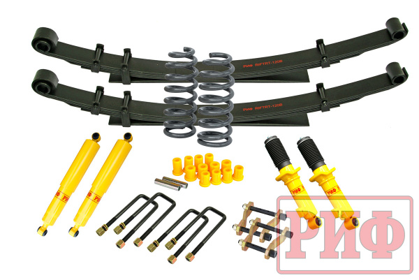 Лифт-комплект РИФ Mitsubishi L200 2015-2023, Fiat Fullback 2016+ мягкий лифт 40 мм