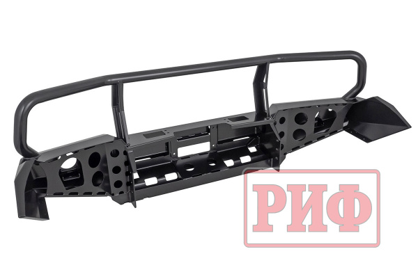 Бампер РИФ силовой передний Toyota Land Cruiser 200 2007-2015 c доп. фарами, защитной дугой и защитой бачка омывателя