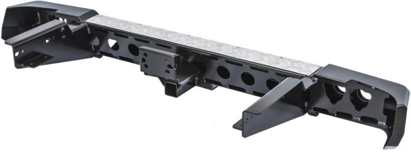 Бампер РИФ силовой задний УАЗ Пикап 2005+ с квадратом под фаркоп и фонарями, стандарт