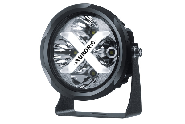 Светодиодные фары дальнего света AURORA 102 мм 40W с RGB подсветкой (комплект 2 шт)