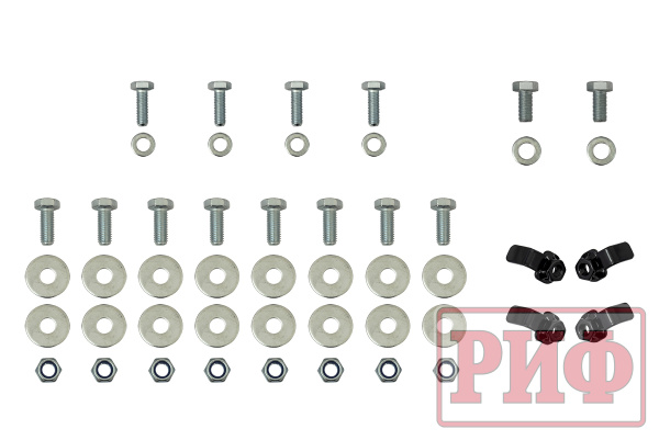 Бампер РИФ силовой передний Toyota Land Cruiser Prado 120 c доп. фарами и защитой бачка омывателя