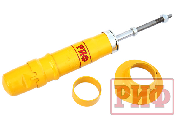 Амортизатор усиленный РИФ передний Ssang Yong Rexton 1,2, XVT, Kyron штатный и лифт 30 мм