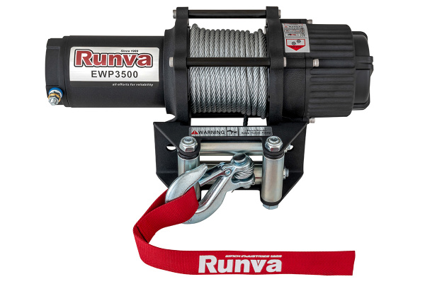 Лебёдка электрическая 12V Runva 3500A lbs 1588 кг