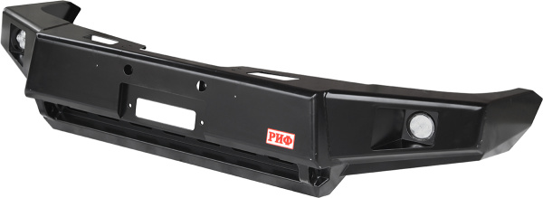 Бампер РИФ силовой передний для ГАЗ Соболь с доп. фарами лифт 50 мм