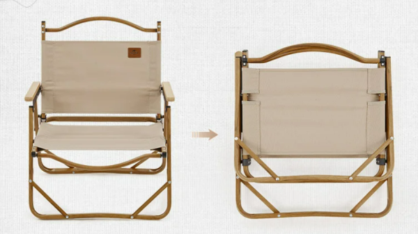 Кресло туристическое Naturehike Nightfall L02, складное, цвет ореховый, чёрный, до 120 кг