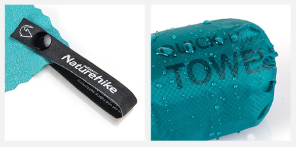 3 Полотенце кемпинговое Naturehike MJ01, 40х80 см, бирюзовое
