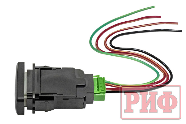Кнопка ВКЛ/ВЫКЛ, белый, FRONT LIGHTS TOYOTA 40x20 мм горизонтальная