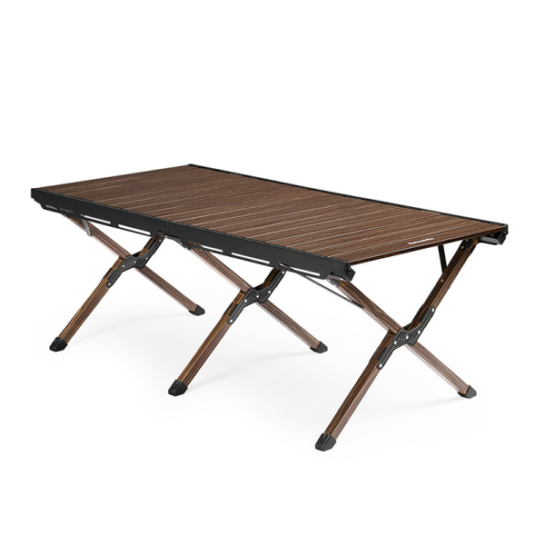 Стол туристический Naturehike Star Jane L02 складной, 125х60х43 см,с Х-образными ножками, коричневый