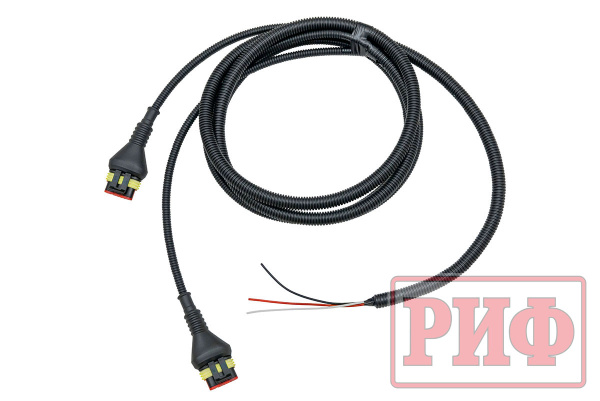 Бампер РИФ силовой задний TANK 300 с квадратом под фаркоп, фонарями, с отверстиями под систему контроля слепых зон