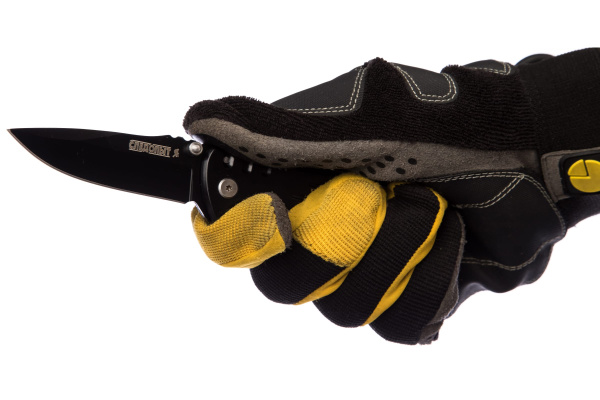 Нож туристический "СЛЕДОПЫТ" с зажимом, клинок 75 мм, на блистере