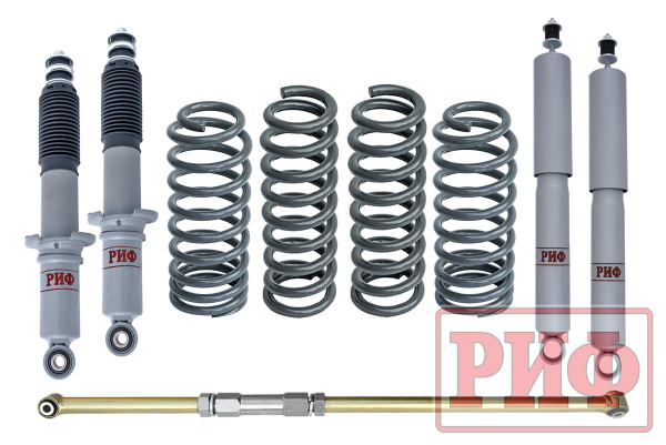 Лифт-комплект РИФ газовый Toyota Land Cruiser Prado 95, 4Runner (кузов 185) 1996-2002 лифт 45 мм дизель