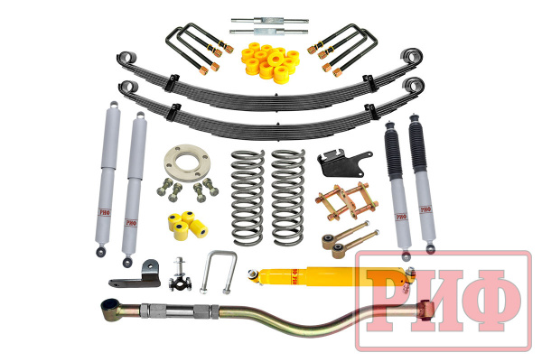 Лифт-комплект РИФ газовый УАЗ Патриот лифт 50 мм жесткий (постоянная нагрузка)