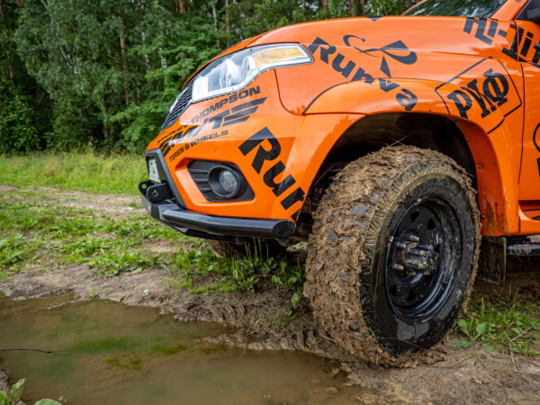 Бампер передний силовой/защита штатного бампера РИФ УАЗ Патриот 2015+ с защитой рулевых тяг стандарт