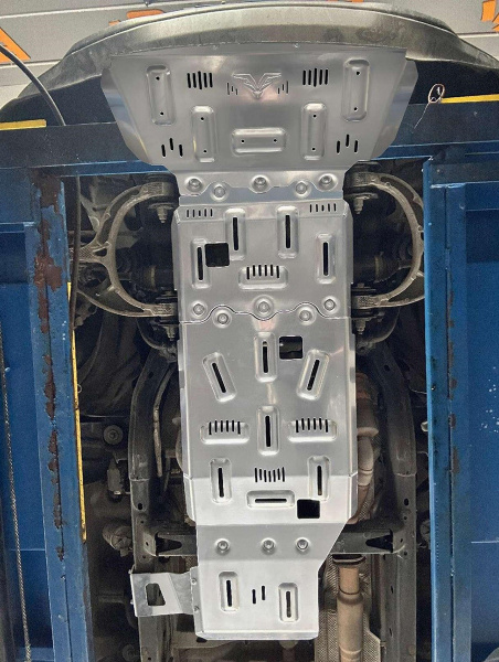 Защита Falcon радиатора, картера, РК, КПП для Dodge RAM 1500 2022-2024, алюминий, 8 мм