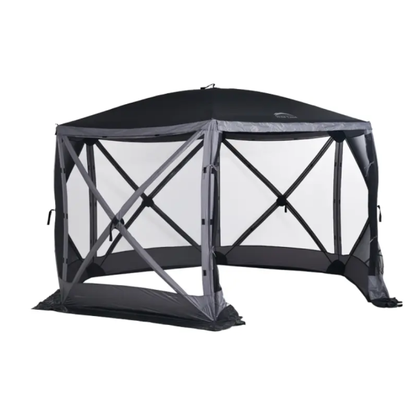 3 Шатер Wild Land Hub screen house 600, коричнево-бежевый, со стенками