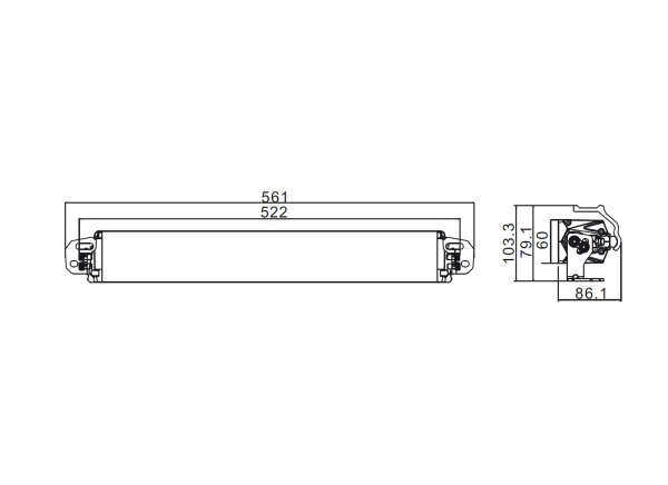 Фара дальнего света РИФ 150W LED