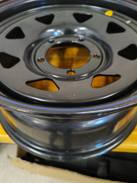 Диск усиленный УАЗ стальной черный 5x139,7 7xR16 d110 ET+15 (треугольник мелкий)