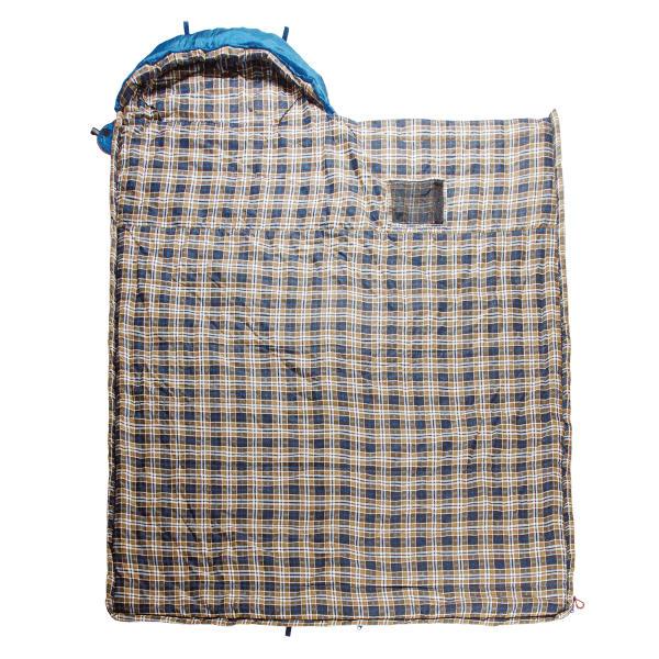 3 Мешок спальный BTrace Duvet (Правый, Серый/Синий), (ТК: 0C)