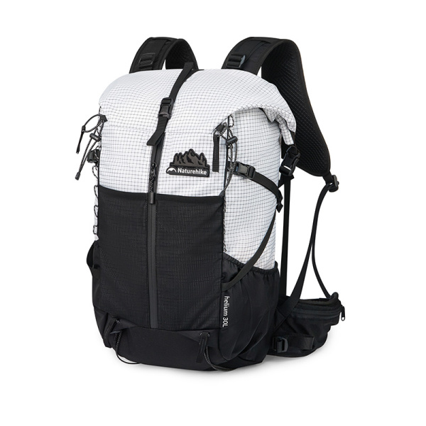 Рюкзак туристический Naturehike Helium Series 30+5 л, серо-белый