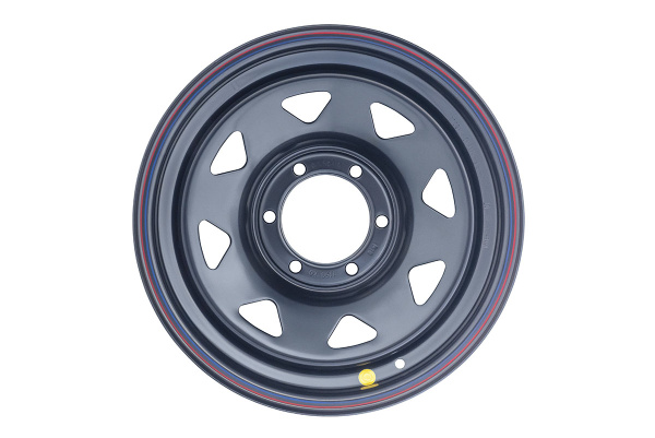 Диск усиленный Toyota Hilux 2.5D, 3.0D стальной черный 6x139,7 8xR16 d110 ET+10 (треуг. мелк.)