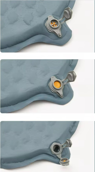 Коврик самонадувающийся Naturehike, 196x65x3,5 см, увеличенный, светло-синий