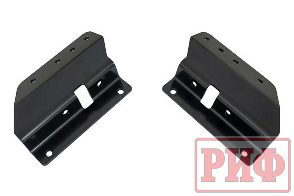 Бампер задний силовой/защита штатного бампера РИФ Renault Duster 2021+ c квадратом под фаркоп