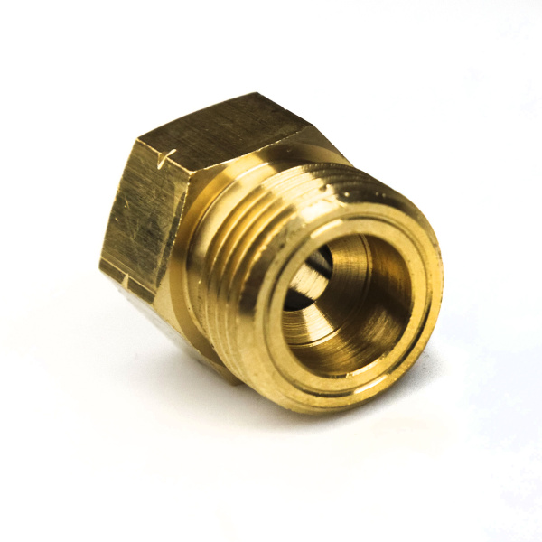 Переходник для заправки газовых баллонов W21.8*1/14"LH/3/8"-19 BSPLH