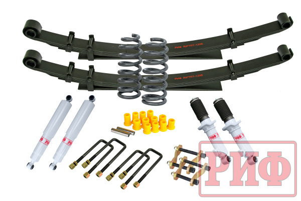 Лифт-комплект РИФ газовый Mitsubishi L200 2015-2023, Fiat Fullback 2016+ мягкий лифт 40 мм