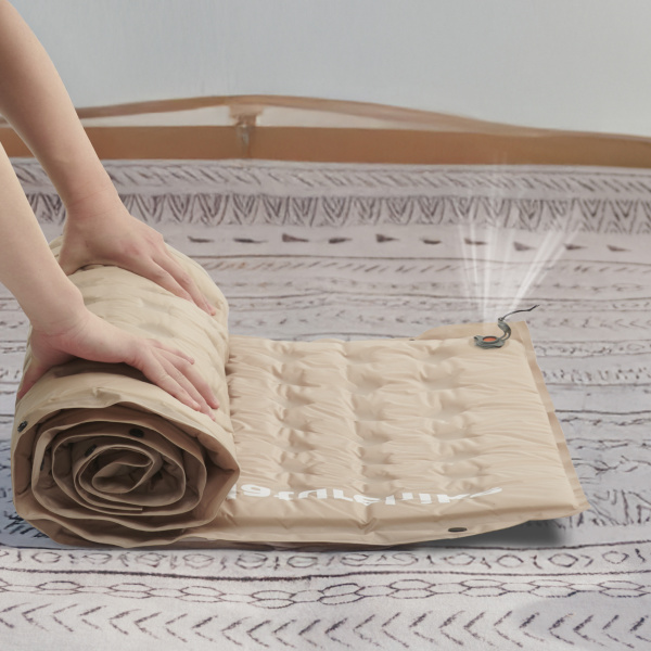 Коврик самонадувающийся Naturehike, 200х65х6 см, с подушкой, зеленый