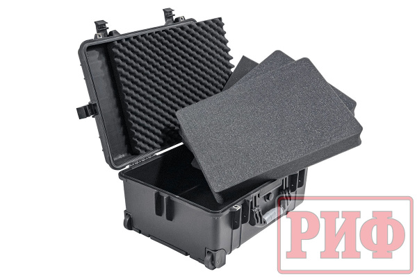 Кейс защитный ударопрочный РИФ 560х455х265 мм на колесах с телескопической ручкой