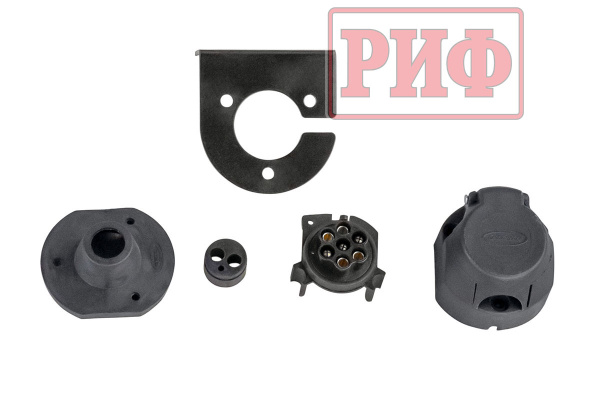 Бампер задний силовой/защита штатного бампера РИФ Renault Duster 2021+ c квадратом под фаркоп