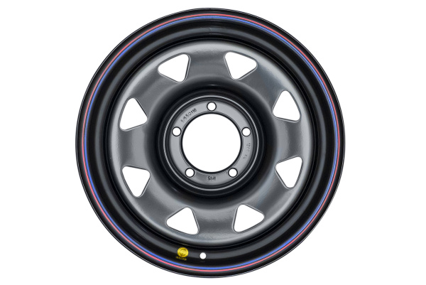 Диск усиленный УАЗ стальной черный 5x139,7 7xR17 d110 ET+15 (треуг. мелкий) Диск усиленный УАЗ стальной черный 5x139,7 7xR17 d110 ET+15 (треуг. мелкий)