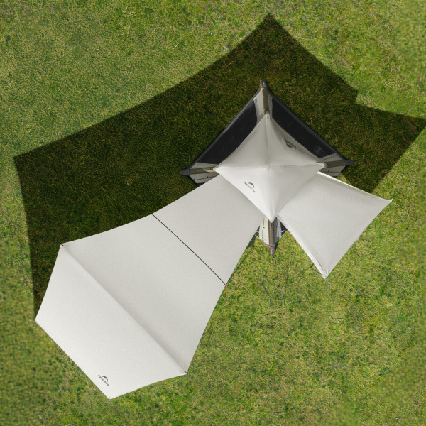 Палатка Naturehike Ango Air Pro, 3-местная, быстросборная, надувной каркас, коричневая