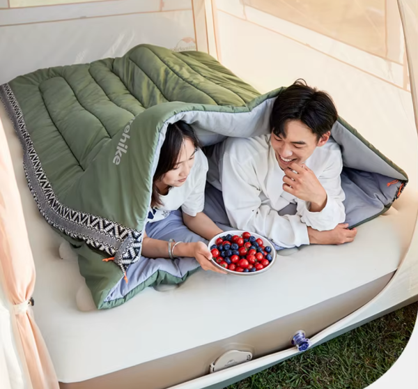 Мешок спальный Naturehike L150, 190х75см, (ТК: +13C), (левый), зеленый