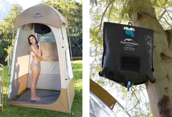 3.Душ кемпинговый переносной, 20 л, ПВХ