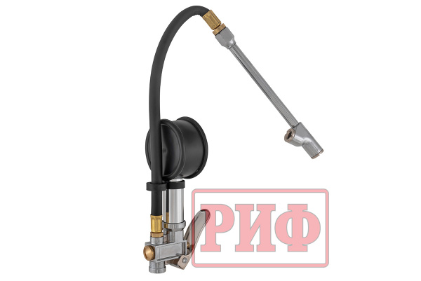 Пистолет для подкачки колес с манометром РИФ от 0 до 10 атм. (грузовой)