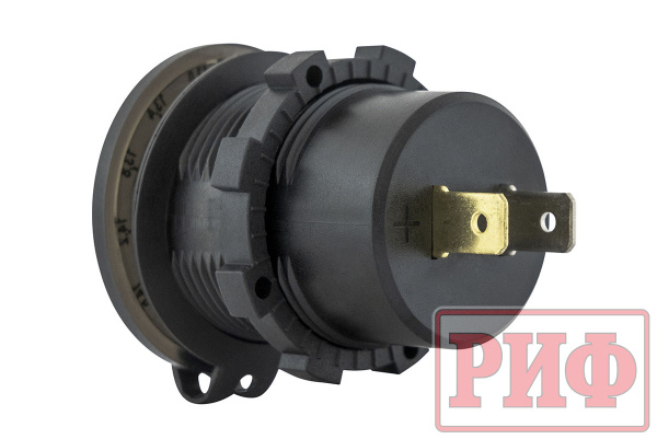 Розетка USB 2 QC 3.0 с вольтметром