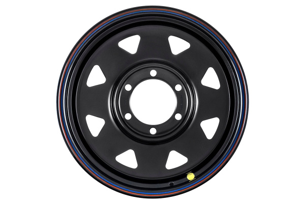 Диск усиленный Тойота Ниссан стальной черный 6x139,7 8xR17 d110 ET+20 (треугольник мелкий) Диск усиленный Тойота Ниссан стальной черный 6x139,7 8xR17 d110 ET+20 (треугольник мелкий)