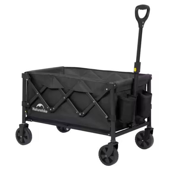 Тележка туристическая Naturehike Light 80х43х90 см, 110 л, черная