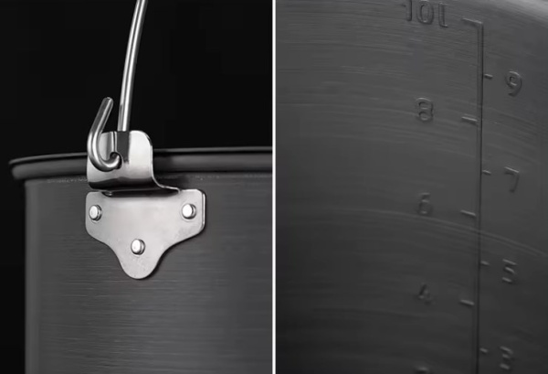 Котелок туристический Naturehike 10 л, алюминий