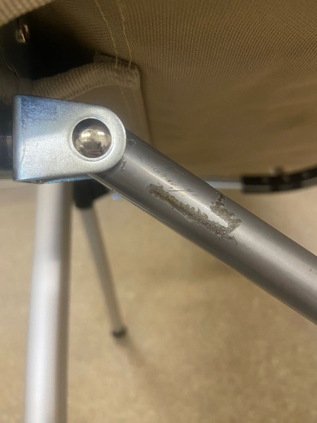 2 Кресло туристическое Naturehike складное, регулируемое, хаки, до 140 кг (уценка)