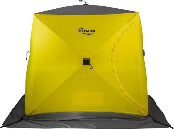 Палатка зимняя PREMIER Куб-2, желтый/серый