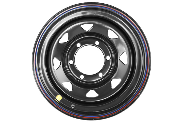 Диск усиленный Тойота Ниссан стальной черный 6x139,7 8xR15 d110 ET-5 (треуг. мелкий)