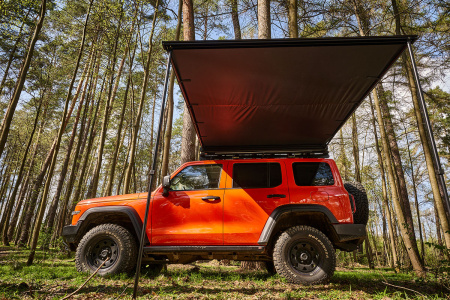 Маркиза автомобильная РИФ 2,5х2,5 м, черная