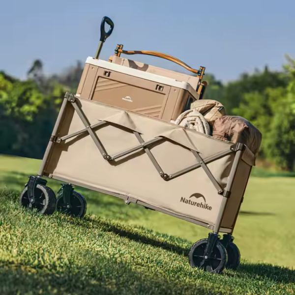 2 Тележка туристическая Naturehike 107х60х80 см, коричневая