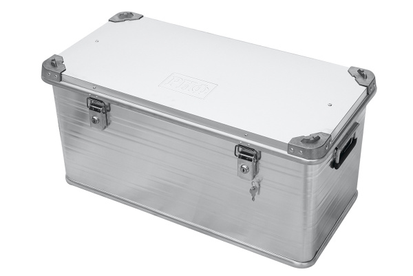 Ящик алюминиевый РИФ усиленный с замком 782х385х379 мм (ДхШхВ) (уценка)