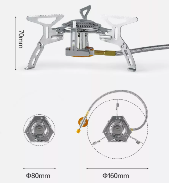 4 Горелка газовая Naturehike  портативная 3кВт
